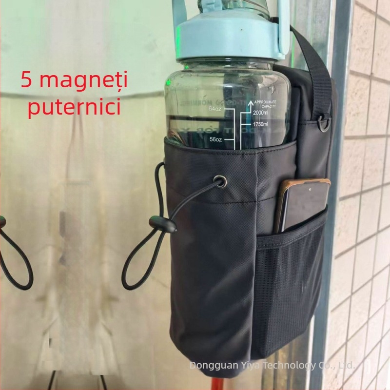 Geantă crossbody pentru sticlă de apă – Oxford; respirabilă; impermeabilă; ultraușoară; capacitate extensibilă; unisex