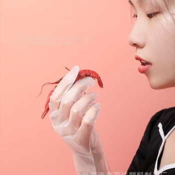 Mănuși de unică folosință din TPE, calitate alimentară – antiderapante, grosime 0,018 mm, culoare solidă, opțiuni de personalizare