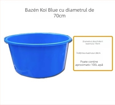 Bazin plastic pentru iaz de pește koi - portabil, bazin de măsurare, 3 kg, echipament acvaristic