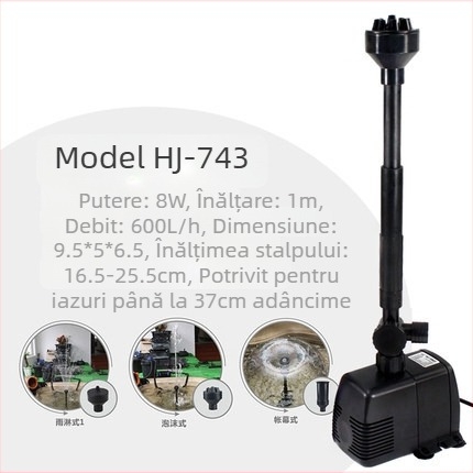 Pompă submersibilă pentru fântână – construcție din plastic; pentru utilizare în fântână; greutate 1–2 kg; origine Zhejiang.