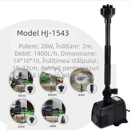 Pompă submersibilă pentru fântână – construcție din plastic; pentru utilizare în fântână; greutate 1–2 kg; origine Zhejiang.