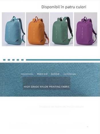 Rucsac unisex pentru călătorii, impermeabil, material Oxford, compatibil laptop, capacitate sub 20 L