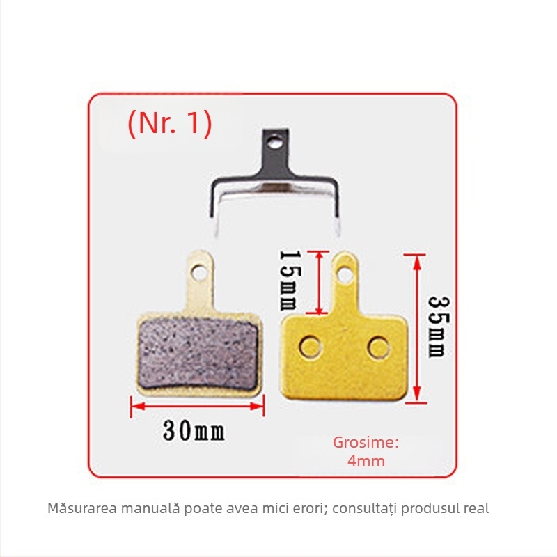 Plăcuțe de frână pentru bicicletă de munte, frânare mecanică, modele variate