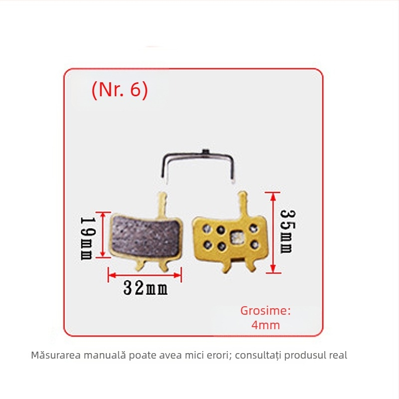 Plăcuțe de frână pentru bicicletă de munte, frânare mecanică, modele variate