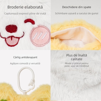 FIDA pungi pentru fecale de animale de companie, design dublu-strat, groase pentru preluarea ușoară