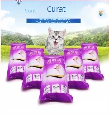 Set de pungi pentru deșeuri de animale de companie: pungi pentru fecale de pisică, pungi pentru fecale de câine, pungă pentru nisipul de pisică, linguriță pentru curățare pisică