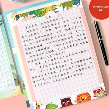 Hârtie de compoziție chinezească, hârtie lucioasă, stil plic chinezesc; cadou pentru coleg, Crăciun