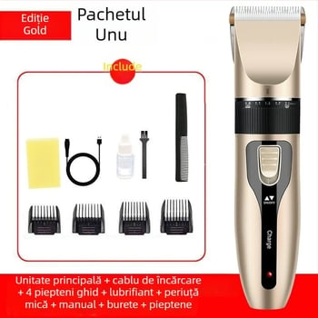 Aparat de tuns păr electric, reîncărcabil, lamă ceramică, motor cu perii, 4W, model 588, baterie încorporată 300-500 mAh.