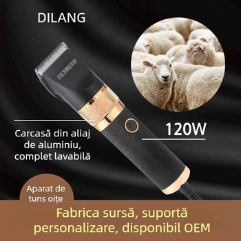 Mașină de tuns electrică pentru câini — motor puternic, rezistentă la apă, lame din oțel inoxidabil