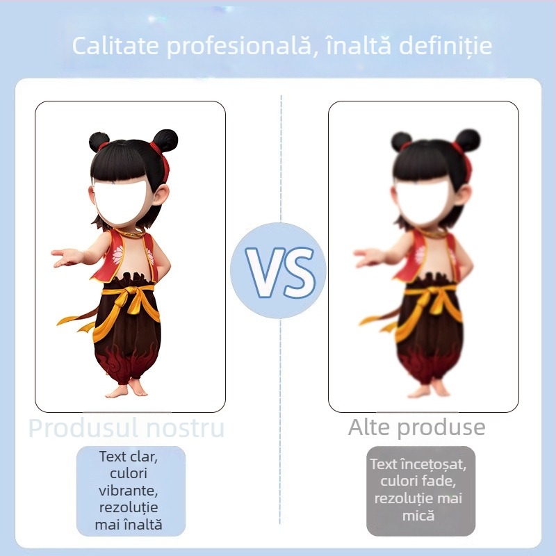 Decor de scenă pentru petrecerea de ziua de naștere cu Nezha, Ao Bing și Taiyi Zhenren – figurine pe plăci KT și baloane (Material: plastic; Import: Nu; IP: Nu; Destinat evenimentelor sportive)