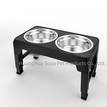 Bol pentru animale de companie personalizat: ABS, suport înălțat reglabil, bol dublu pentru câini mari, design pliabil