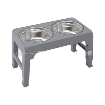 Bol pentru animale de companie personalizat: ABS, suport înălțat reglabil, bol dublu pentru câini mari, design pliabil
