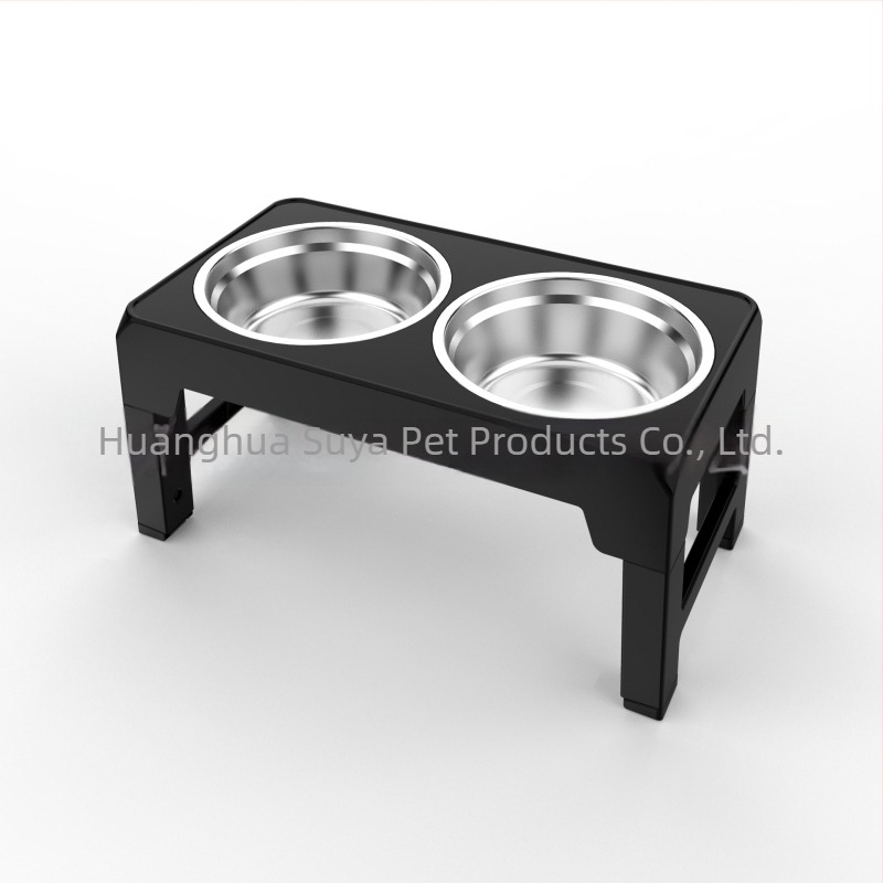 Bol pentru animale de companie personalizat: ABS, suport înălțat reglabil, bol dublu pentru câini mari, design pliabil