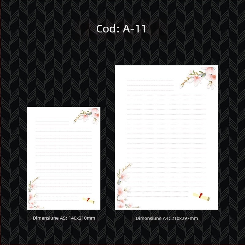 Hârtie pentru scrisori cu ștampilare aurie, gros, stil occidental de papetărie, hârtie offset Grade A 100 g, logo imprimat