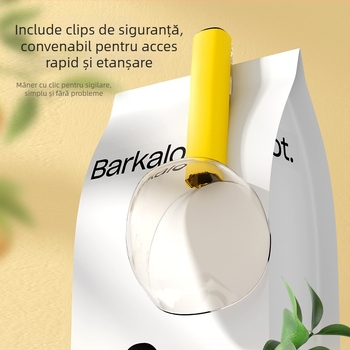 Lingură din plastic pentru hrană de animale de companie pentru pisici și câini, cu clips, măsurare - Brand Pidge, cutie cu 240 de bucăți