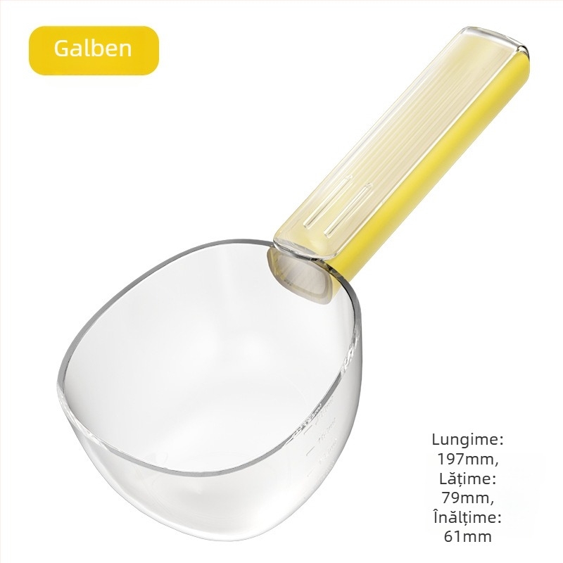 Lingură din plastic pentru hrană de animale de companie pentru pisici și câini, cu clips, măsurare - Brand Pidge, cutie cu 240 de bucăți