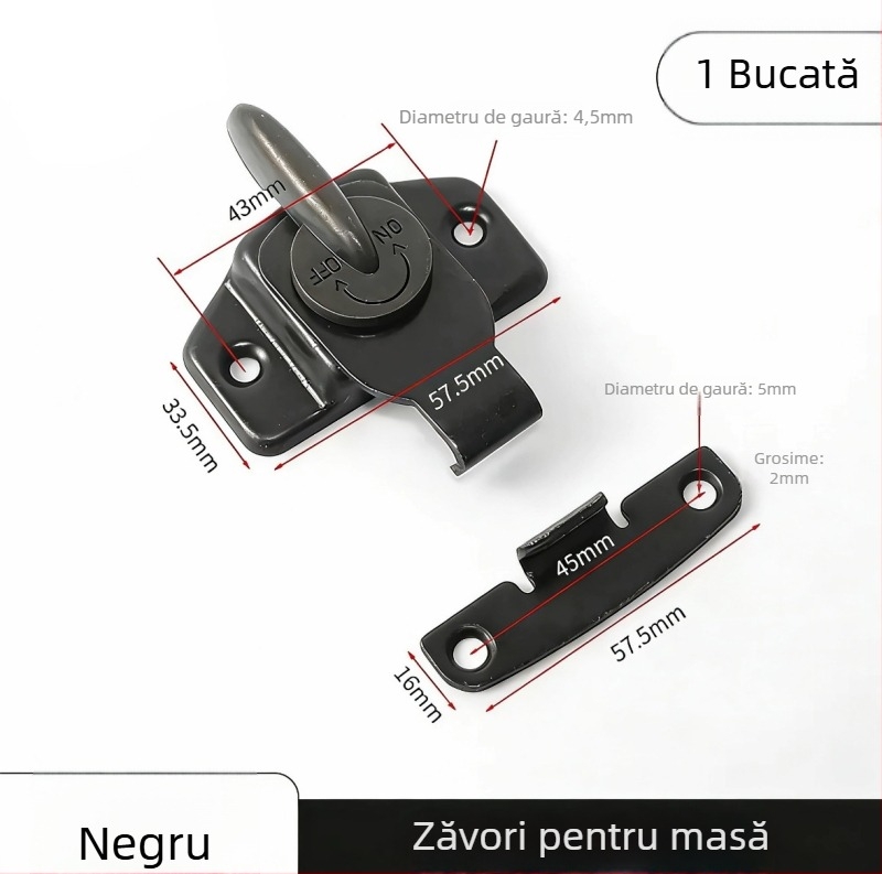 Încuietoare pentru masă Oyster Lock – oțel inoxidabil, model BFLC, MSWJ996