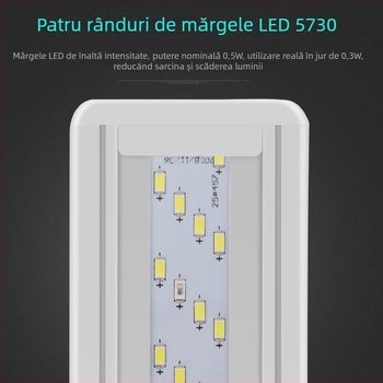 Iluminare LED pentru acvariu cu suport pliabil, construcție din plastic, putere 5W–16W, greutate 400 g, brand Serin