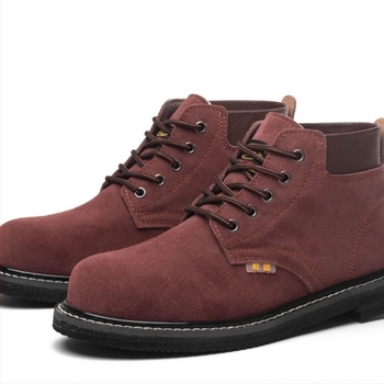 Pantofi de protecție pentru temperaturi înalte, din piele velur, vârf din oțel, protecție la lovire și perforare