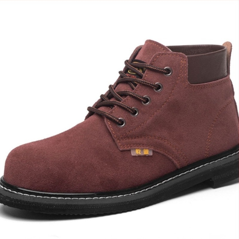 Pantofi de protecție pentru temperaturi înalte, din piele velur, vârf din oțel, protecție la lovire și perforare