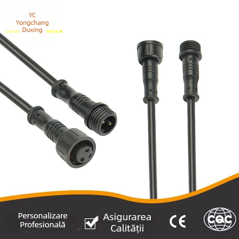 Conector impermeabil pentru sisteme cu 2–5 nuclee, contacte din cupru, izolație PVC, 60V 3A, pentru automobile, electronică, industrie și agricultură