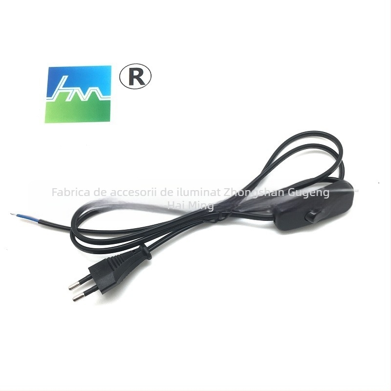 Cablu de încălzire pentru lampă pentru reptile – HM, izolație PVC, 2×0,5 mm², cablu de alimentare, rezistență 0,01 Ω