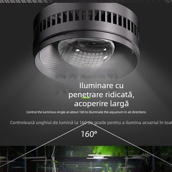Lampa LED pentru acvariu cu spectru complet, downlight reglabil, aliaj de aluminiu, 40W/60W, Longyue Lighting, origine Guangdong, pentru fotosinteză