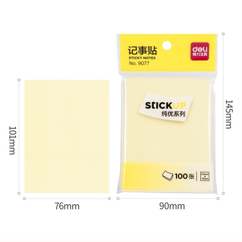 Deli notițe lipicioase, gata de lipit, 45 g, hârtie, comandă minimă 1