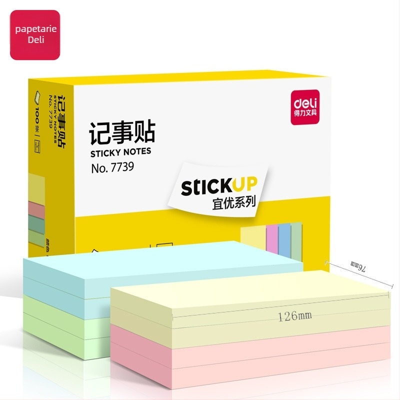 Deli notițe lipicioase, gata de lipit, 45 g, hârtie, comandă minimă 1