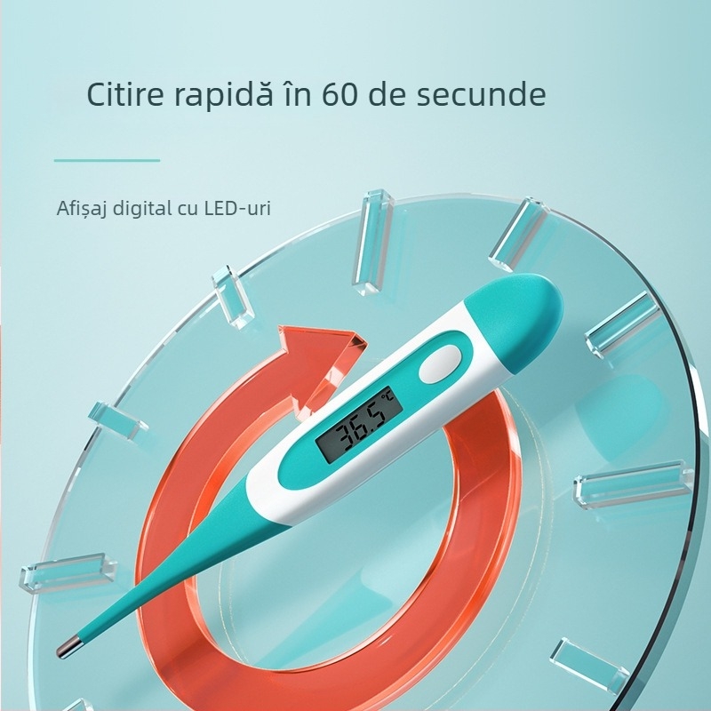 Termometru electronic Haishi Hainuo pentru uz casnic — măsurare precisă subraț și în cavitatea bucală, citire rapidă.