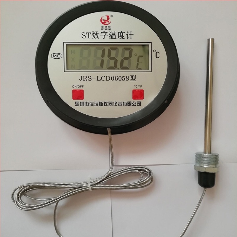 Termometru digital, alimentat cu baterie, cu sârmă metalică, pentru temperaturi înalte, Jinris