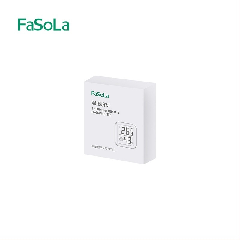 FaSoLa higrometru interior cu afișaj zâmbet, măsurare temperatură și umiditate, senzor electronic de înaltă precizie (-15°C până la 70°C)