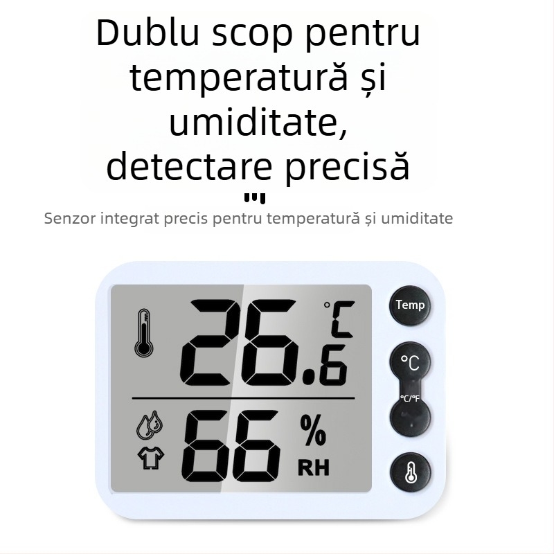 Termometru de cameră Qince, cu setări personalizabile