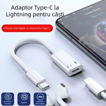 Adaptor pentru căști, model 15, compatibil cu seria Apple 15