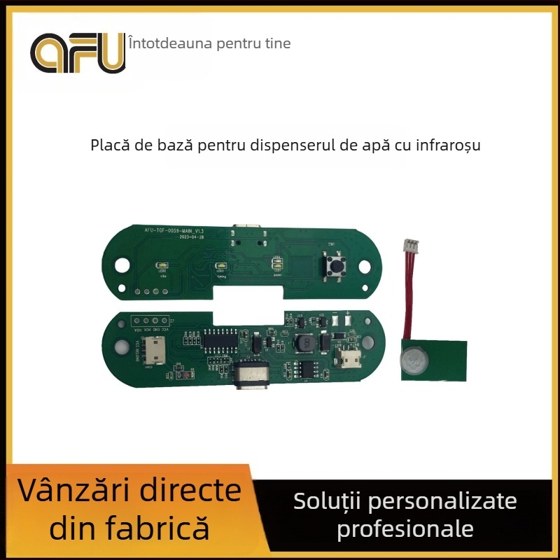 PCBA pentru fântână de apă cu infraroșu pentru animale de companie — model afu-ysj-hw-01; potrivită pentru câini și pisici; detașabilă; aplicația nu este suportată.
