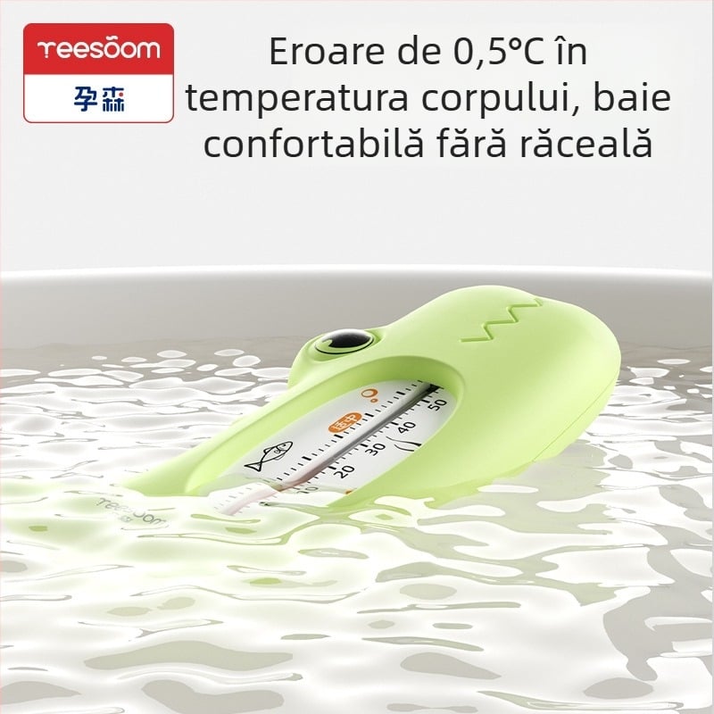 Termometru de apă pentru bebeluși: termometru cu dublă funcție pentru baie și cameră, pentru nou-născuți