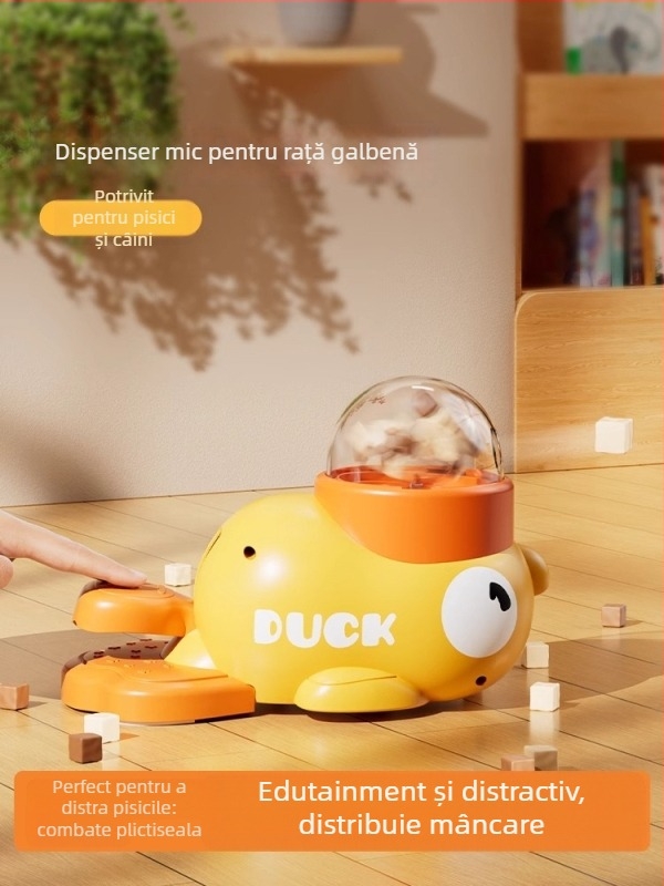 Dispenser de hrană pentru pisici - jucărie interactivă și trainer, fără aplicație