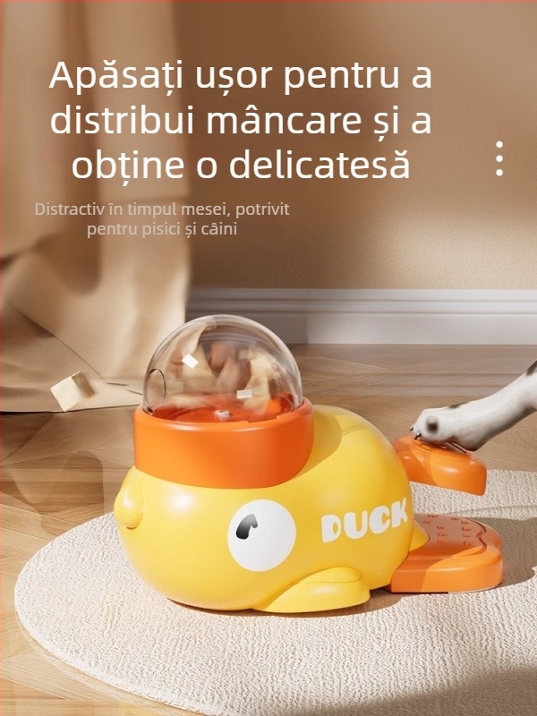Dispenser de hrană pentru pisici - jucărie interactivă și trainer, fără aplicație