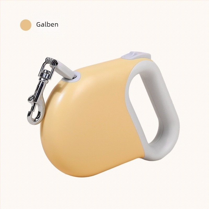 Lesă de câine retractabilă — material ABS, pentru plimbări în aer liber