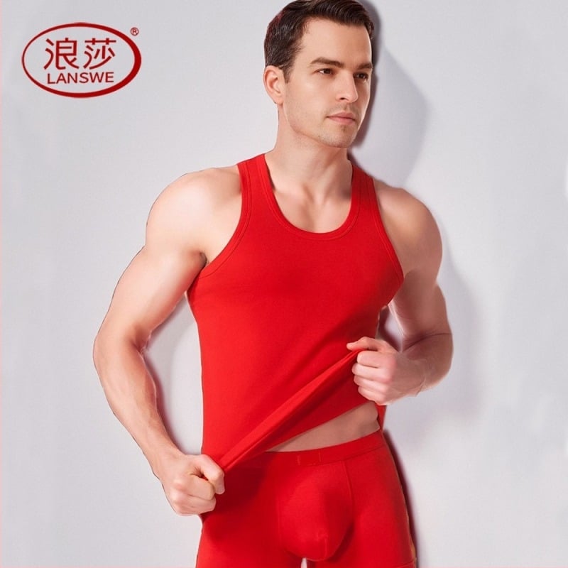 Vesta bărbați în formă de I, guler rotund, amestec bumbac-Lycra, 95–100% bumbac, greutate moderată 141–160 g/m², stil minimalist, potrivită pentru toate anotimpurile