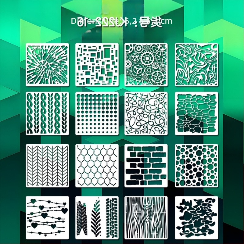 Yehuo Șablon de desen cu flori sălbatice — șablon de pictură reutilizabil, PET, impermeabil și lavabil (AM-KJ114-18)