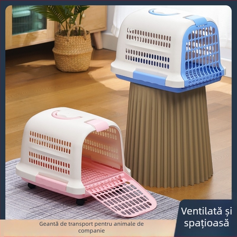 Geantă de transport pentru pisici, portabilă și respirabilă, carcasă dură PP, brand CUUKIEE