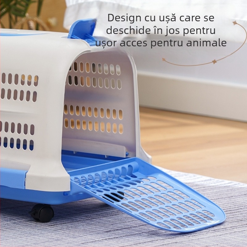 Geantă de transport pentru pisici, portabilă și respirabilă, carcasă dură PP, brand CUUKIEE