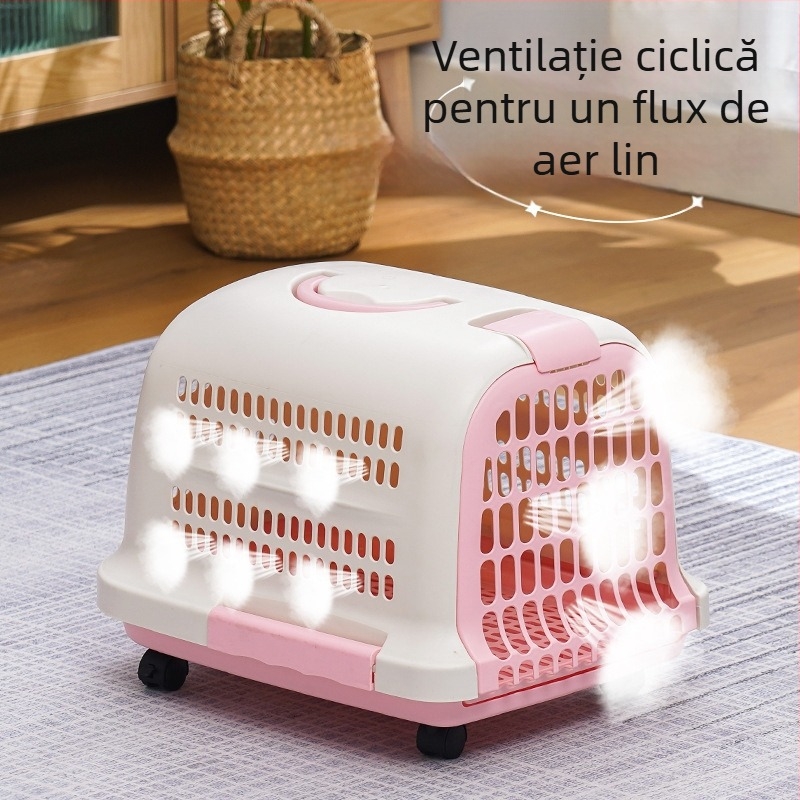 Geantă de transport pentru pisici, portabilă și respirabilă, carcasă dură PP, brand CUUKIEE