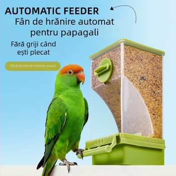 Cutie automată de hrănire pentru papagali cu sistem anti-vărsare, suspendată, din plastic, origine Zhejiang, 80 buc., pentru acvariu