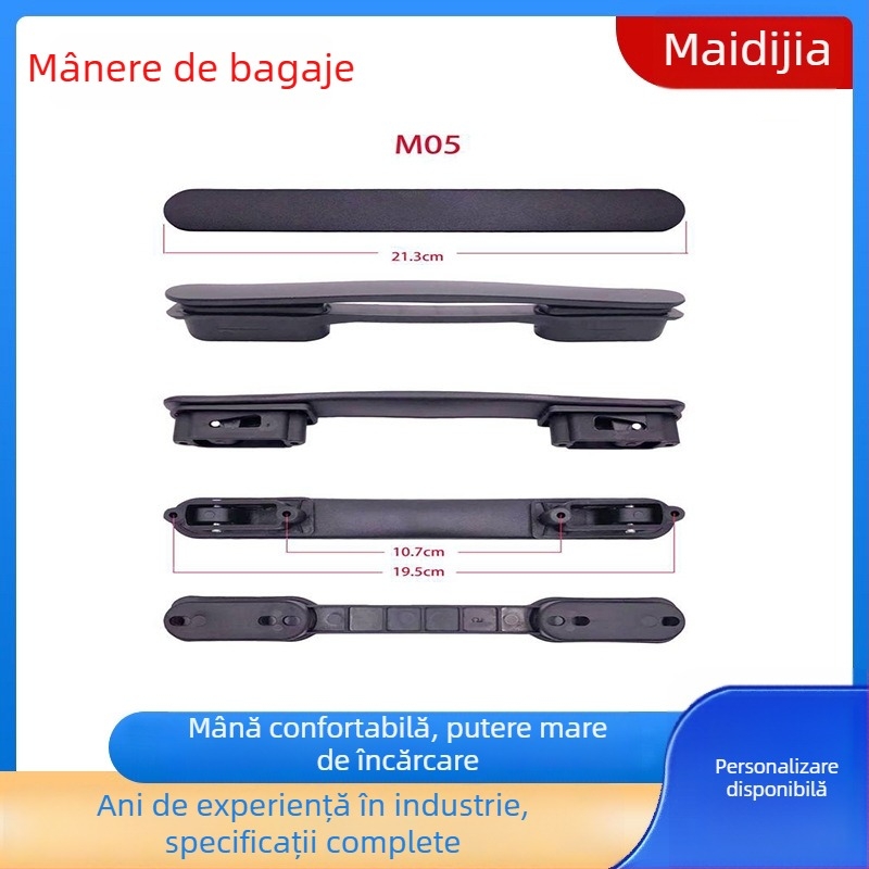 Accesorii de bagaje – mâner PU, ultraușor, impermeabil, antibacterian, MDJ