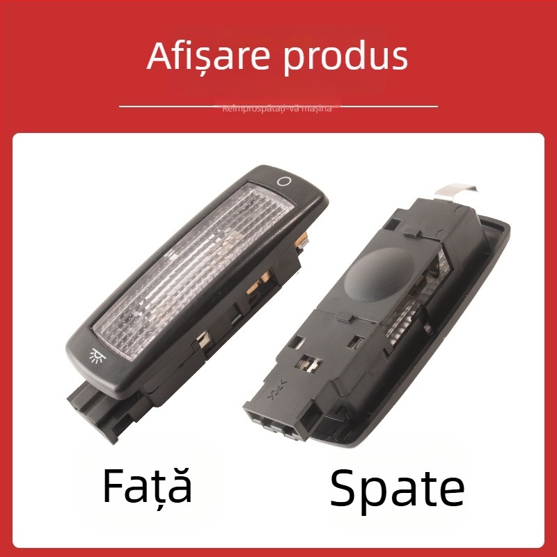 Lumină de lectură pentru plafonul din spate – Sokamai, plastic, nr. piesei 3B0947291, compatibilă cu Tiguan, Passat, Sharan, Golf 4, Bora