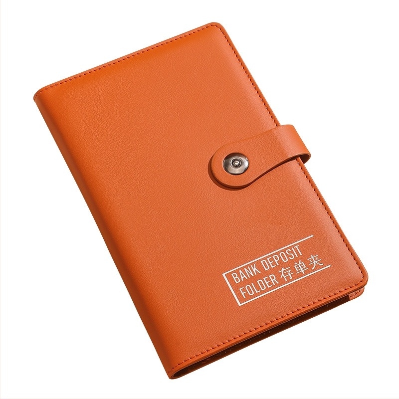 Suport pentru bancnote din piele PU, dimensiuni 145x228 mm, compatibil cu hârtie 115x215 mm, imprimare logo, personalizare disponibilă