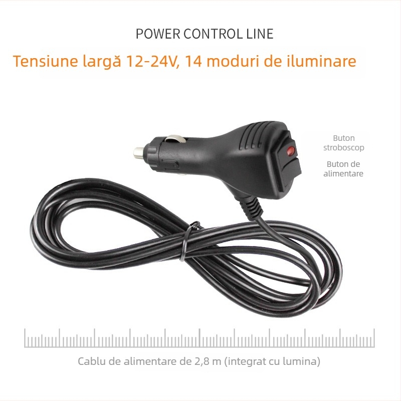 Lumină de plafon COB LED pentru mașină, cu flashuri pe patru fețe, pentru vehicule de intervenție