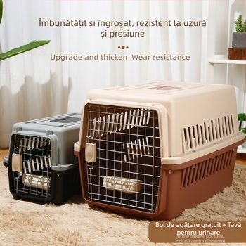 Cușcă de transport pentru animale de companie din plastic, husă aeriană îngroșată, capacitate 1, model 1